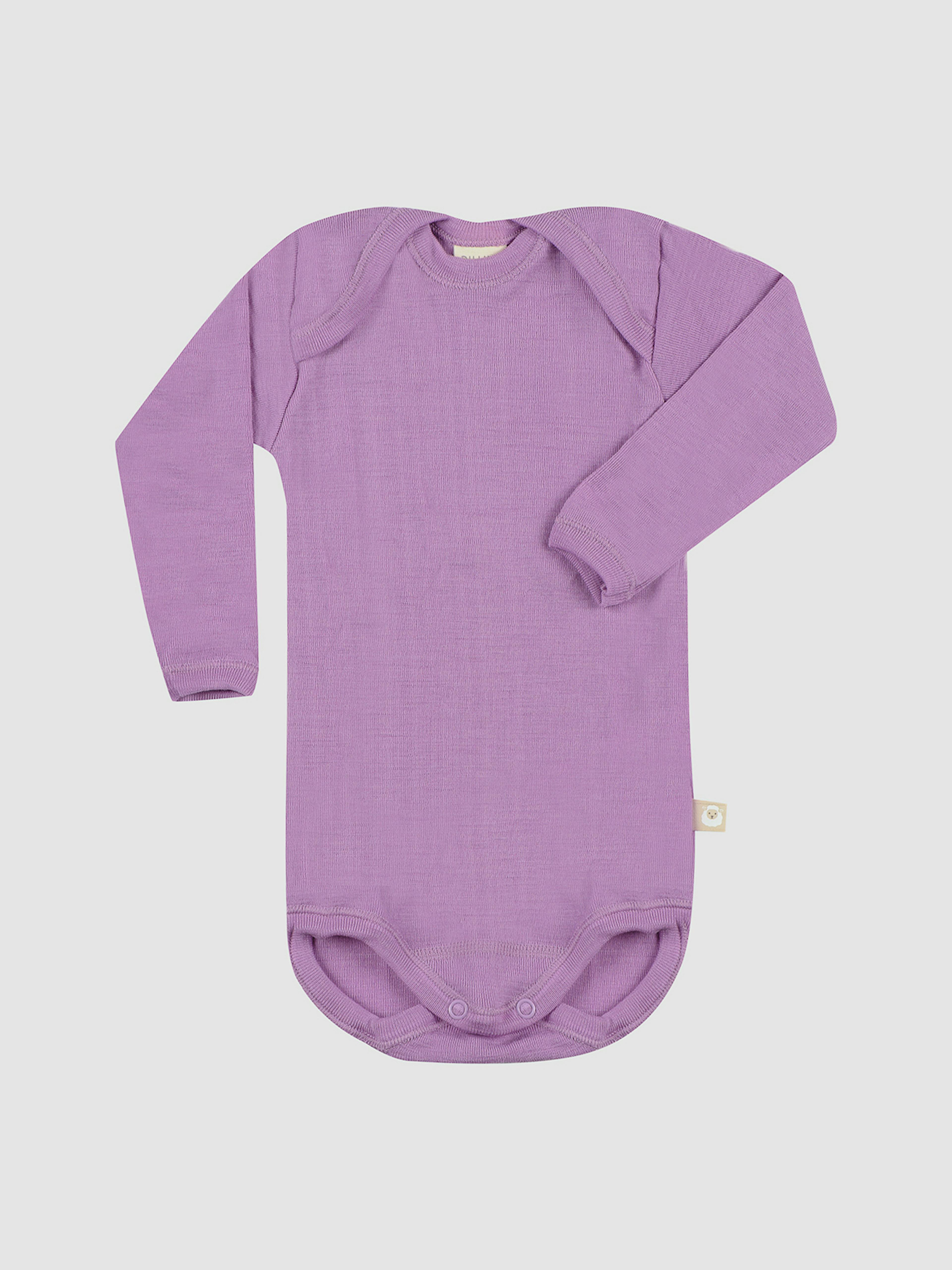 purple long sleeve baby onesie