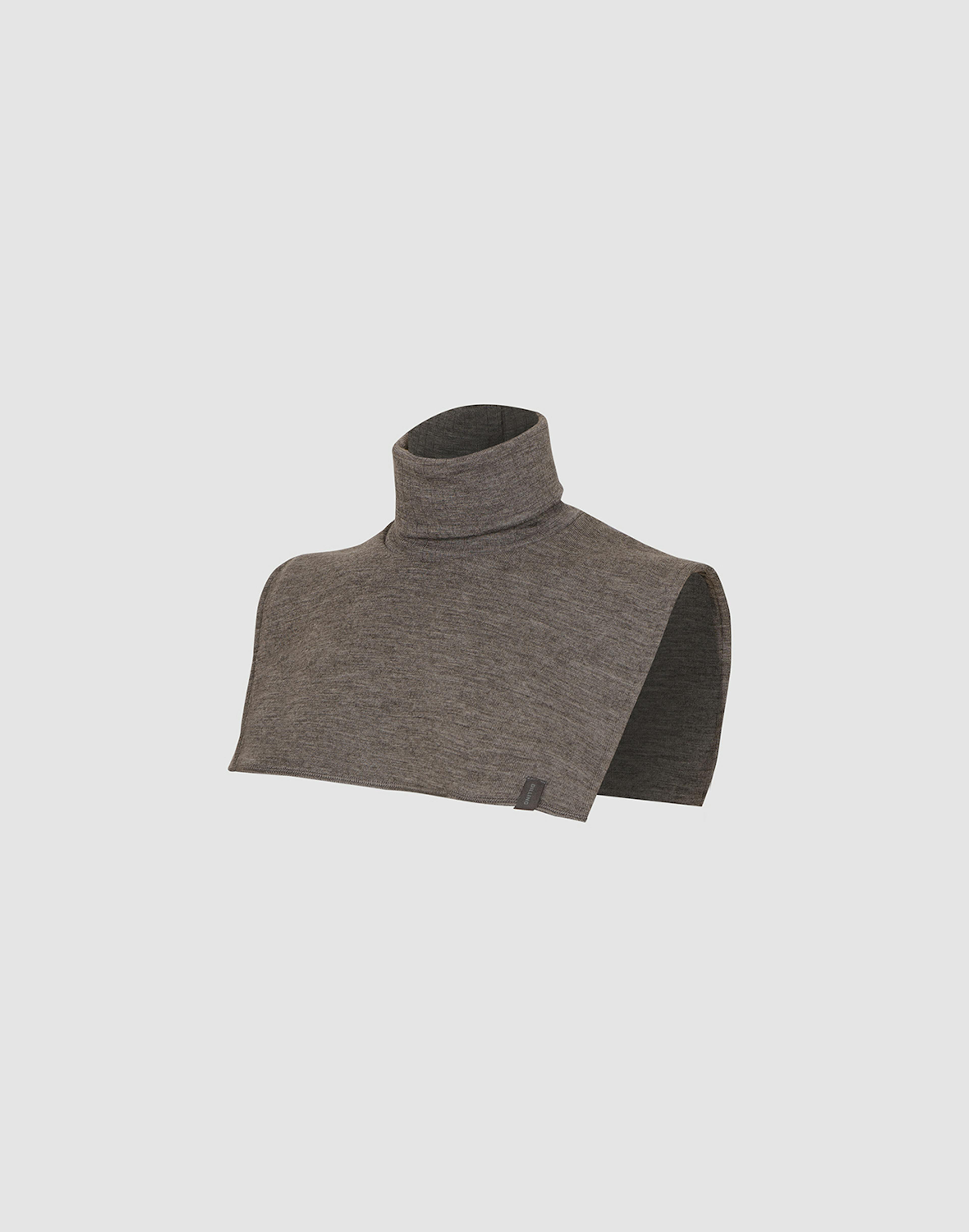 Women's merino wool neck warmer Dark grey melange Dilling