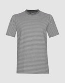 Herren T-Shirt aus Baumwolle Grau gestreift