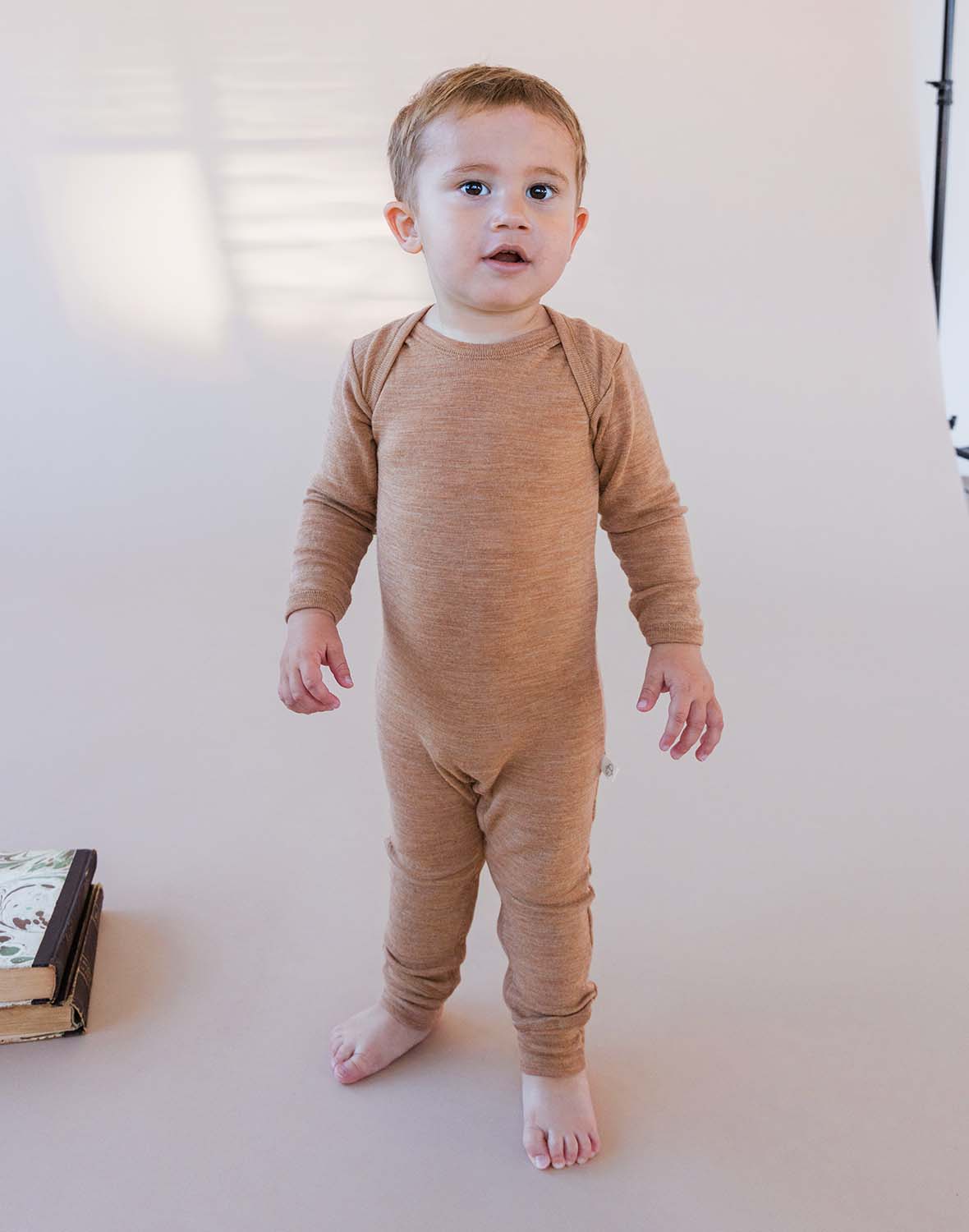 Baby merino wool one-piece no feet