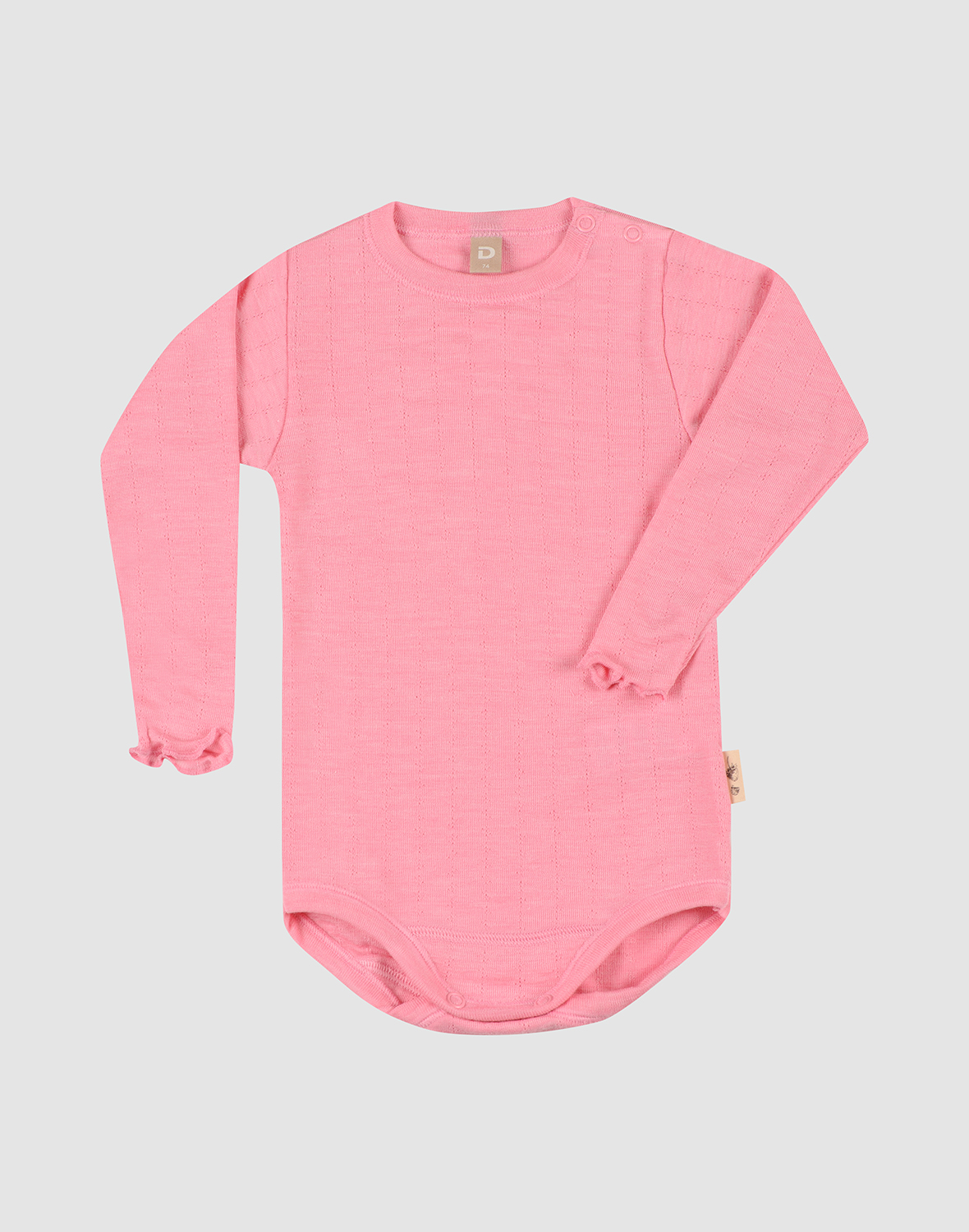 Pink long best sale sleeve onesie