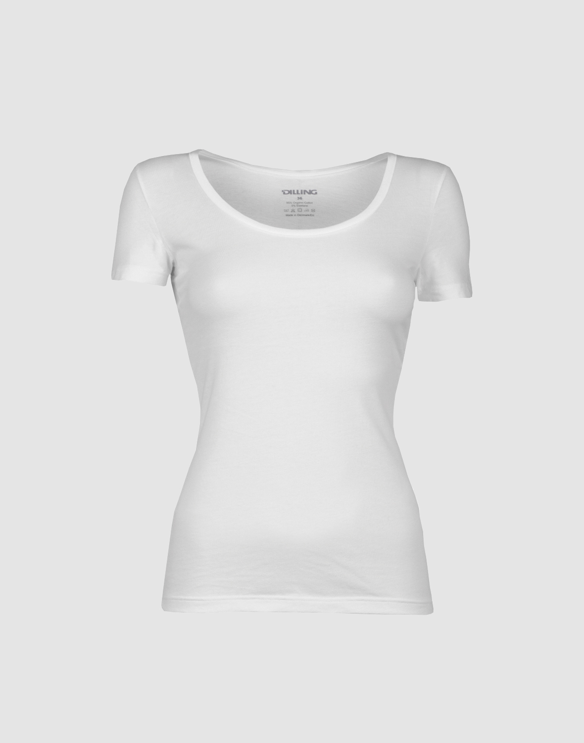 Women\'s cotton T-shirt- white Dilling - - White