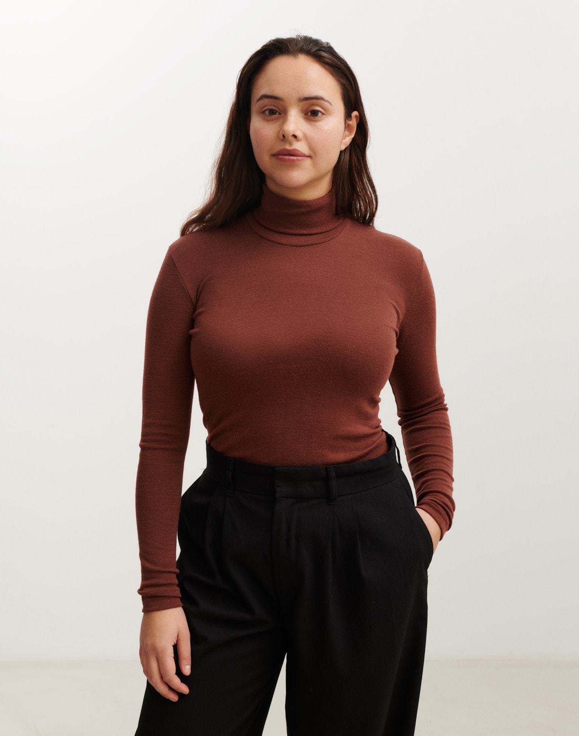 Col roulé femme online rouge