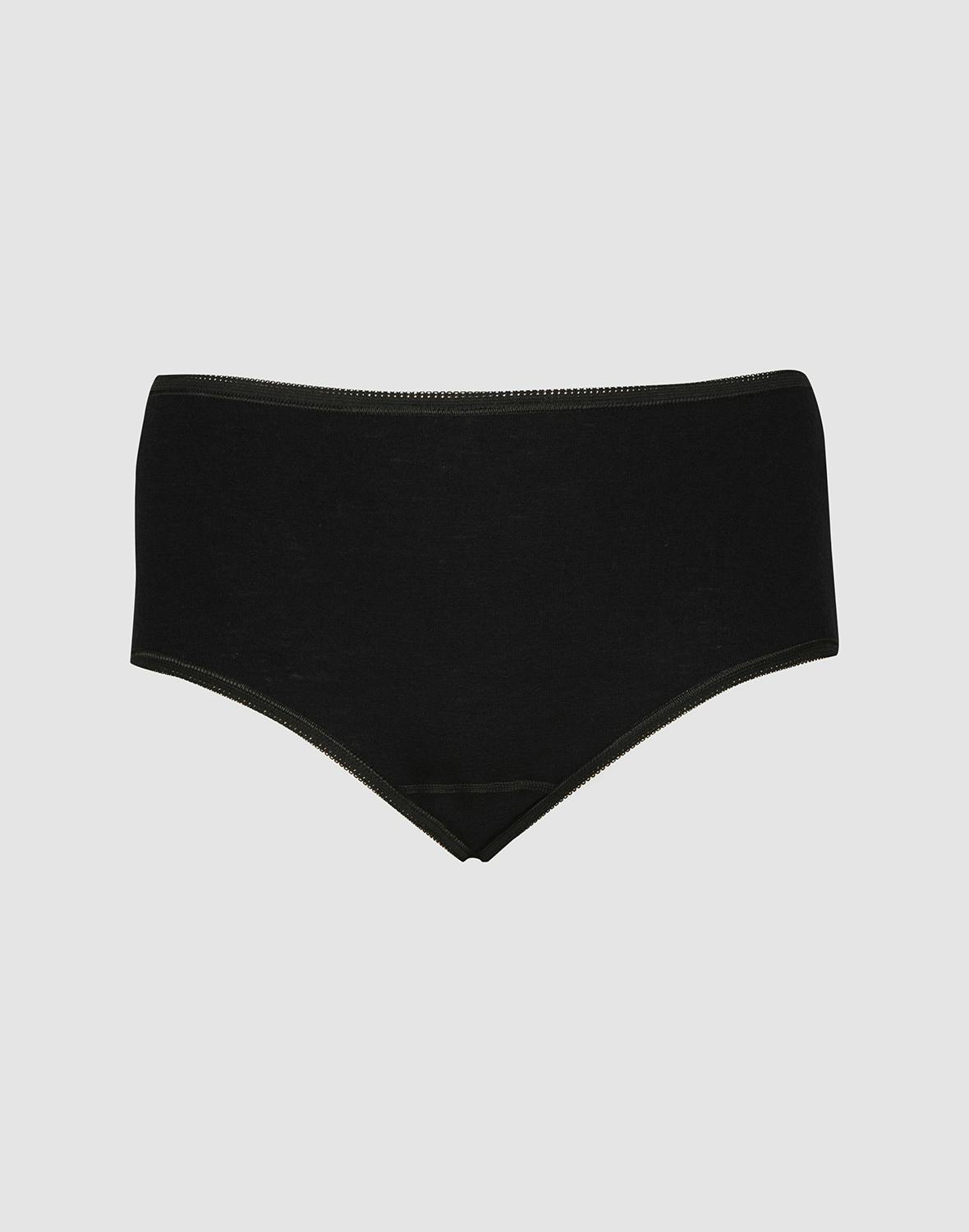 DILLING Women's Merino Briefs - Merino Wool Underwear for Ladies Black 8 :  : Fashion