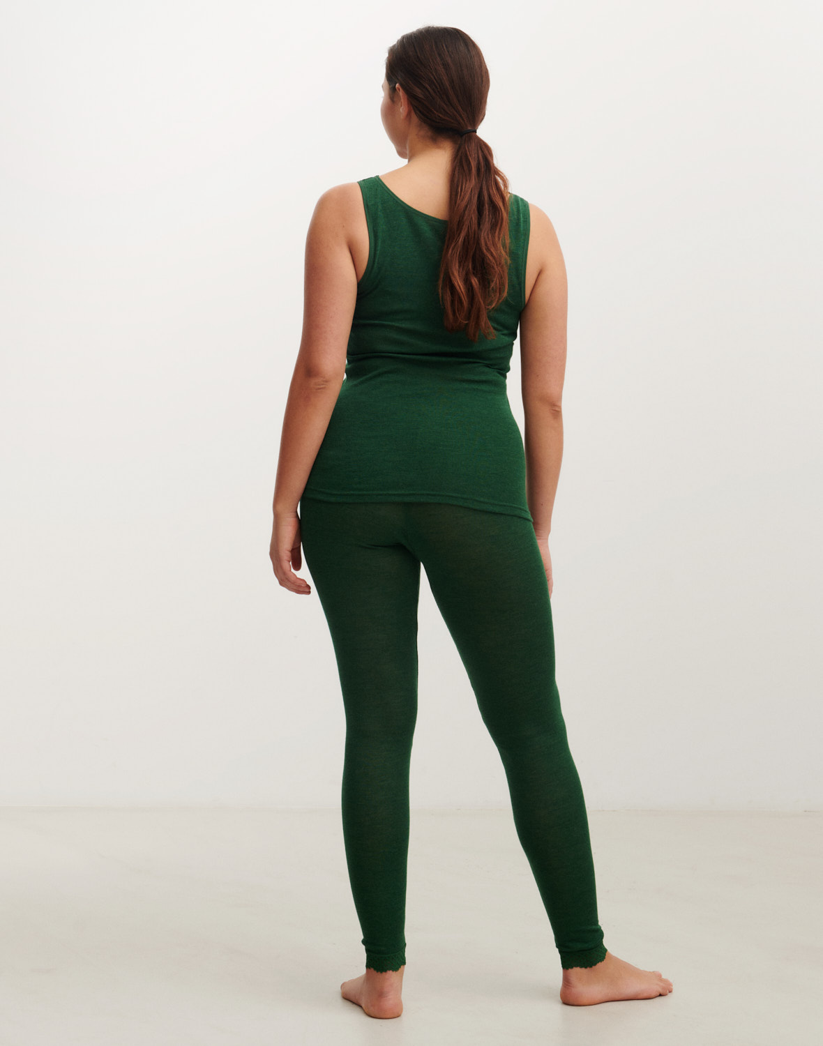 Women's Plain Dark Green Sports Leggings M (6) - Walmart.com