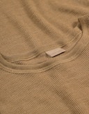 T-shirt i merinould/silke til kvinder Valnød