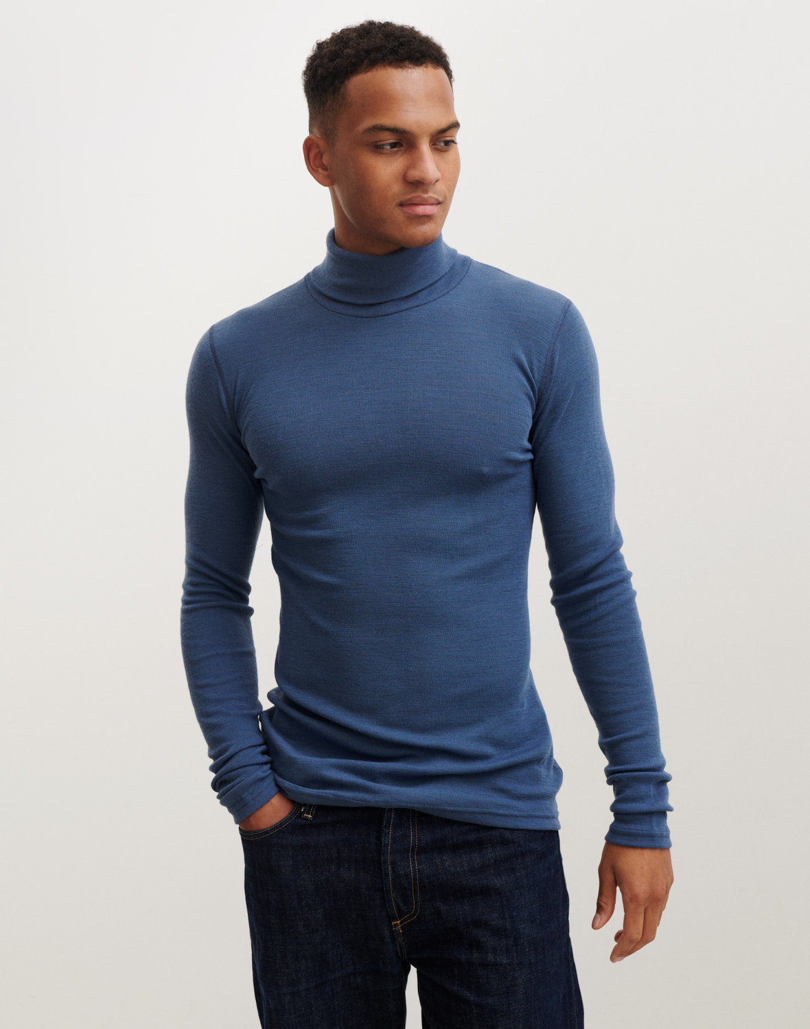 Men's black shop merino wool turtleneck