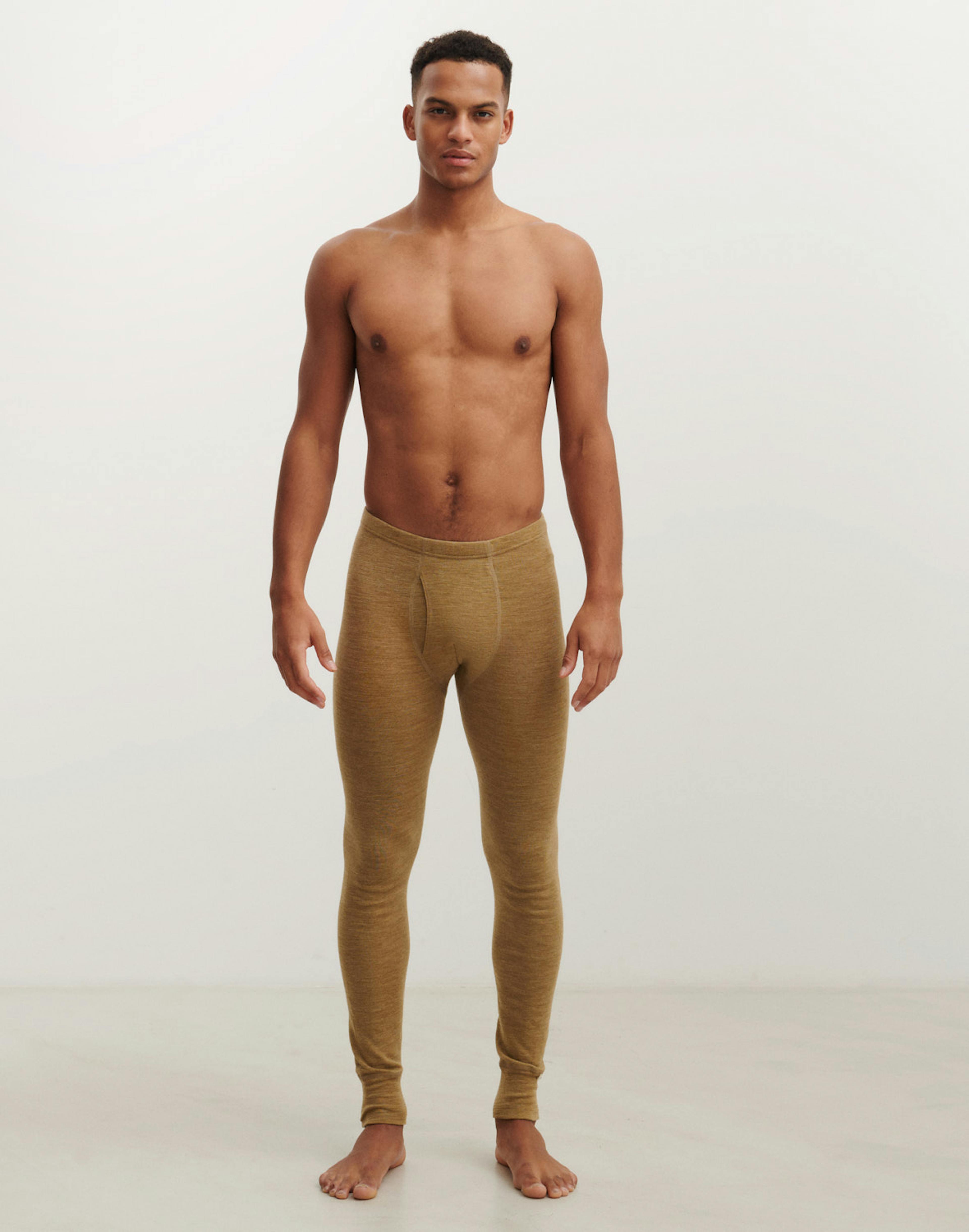 100 Merino Wool Leggings for Men - Thermal Underwear Pants - Fitness Outdoor