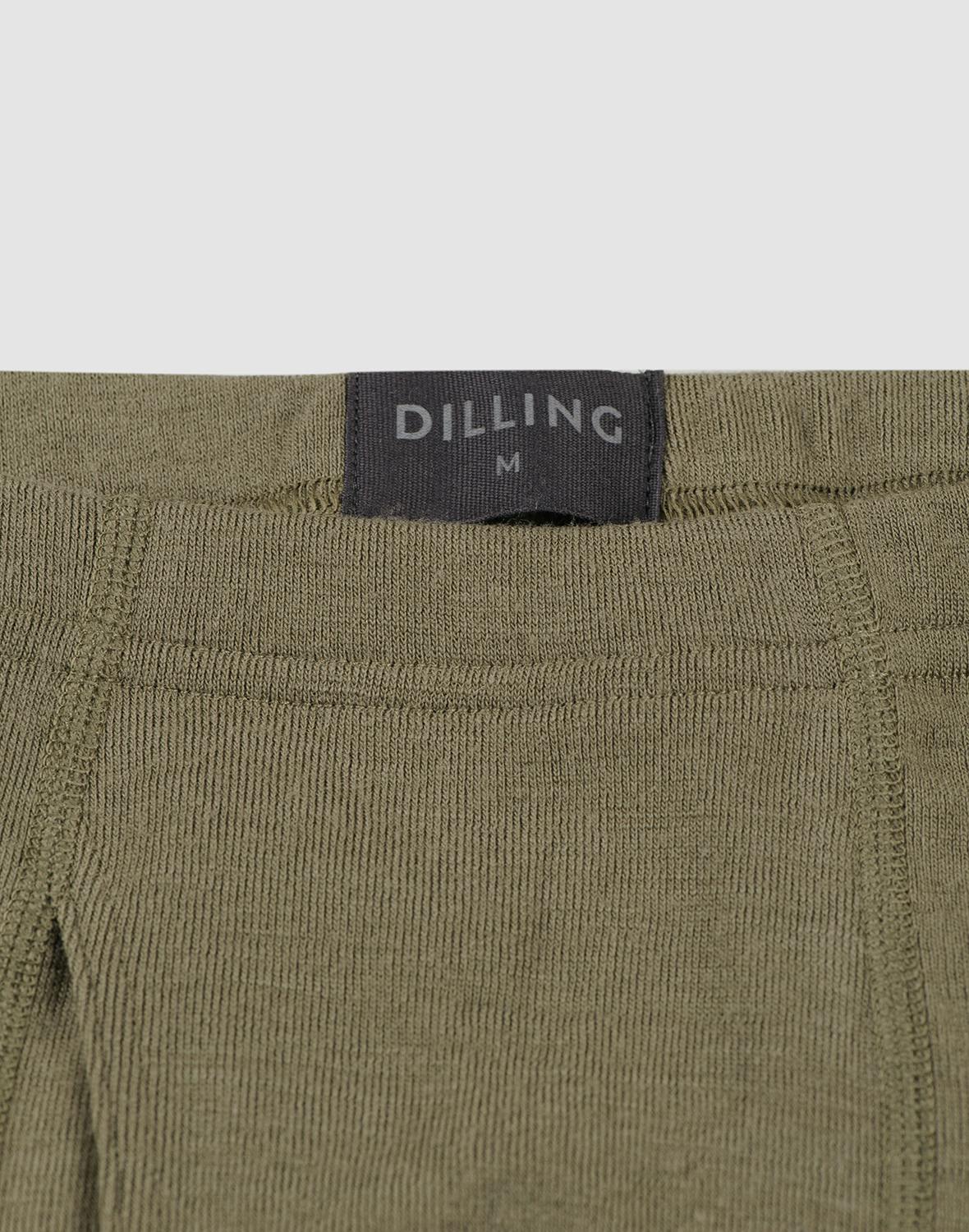 Men's merino wool long johns with fly - Silver sage - Dilling
