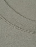 Långärmad tröja i merinoull för dam Grågrön