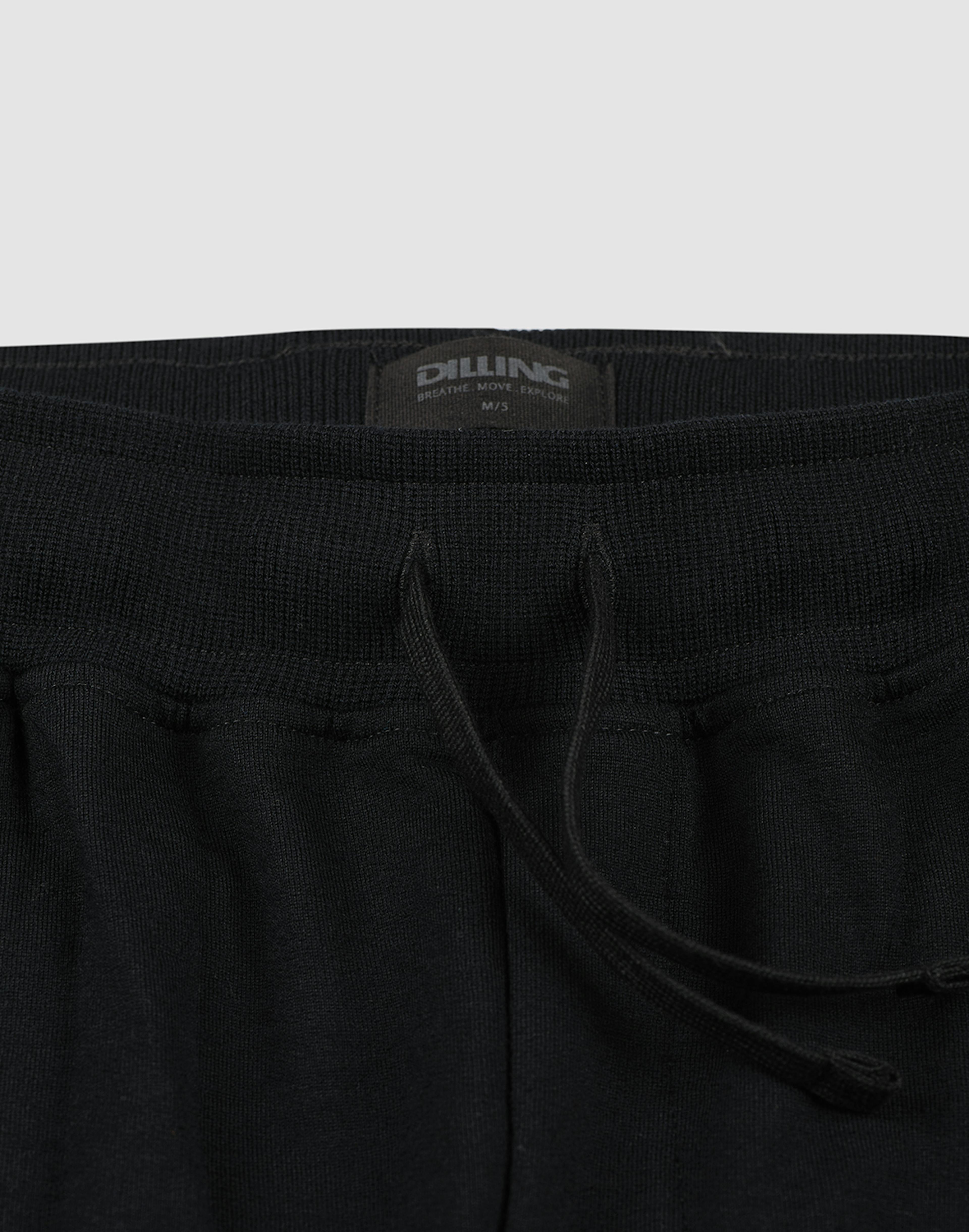 Jogginghose für Damen aus Baumwolle schwarz - Schwarz - Dilling