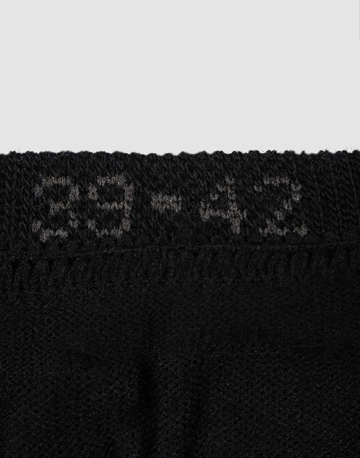 Socquettes en laine pour homme - Noir - Dilling